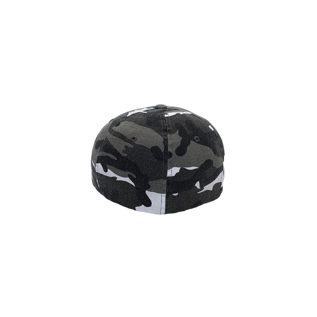 Gross™ Grayscale Camo Studded Fitted Hat