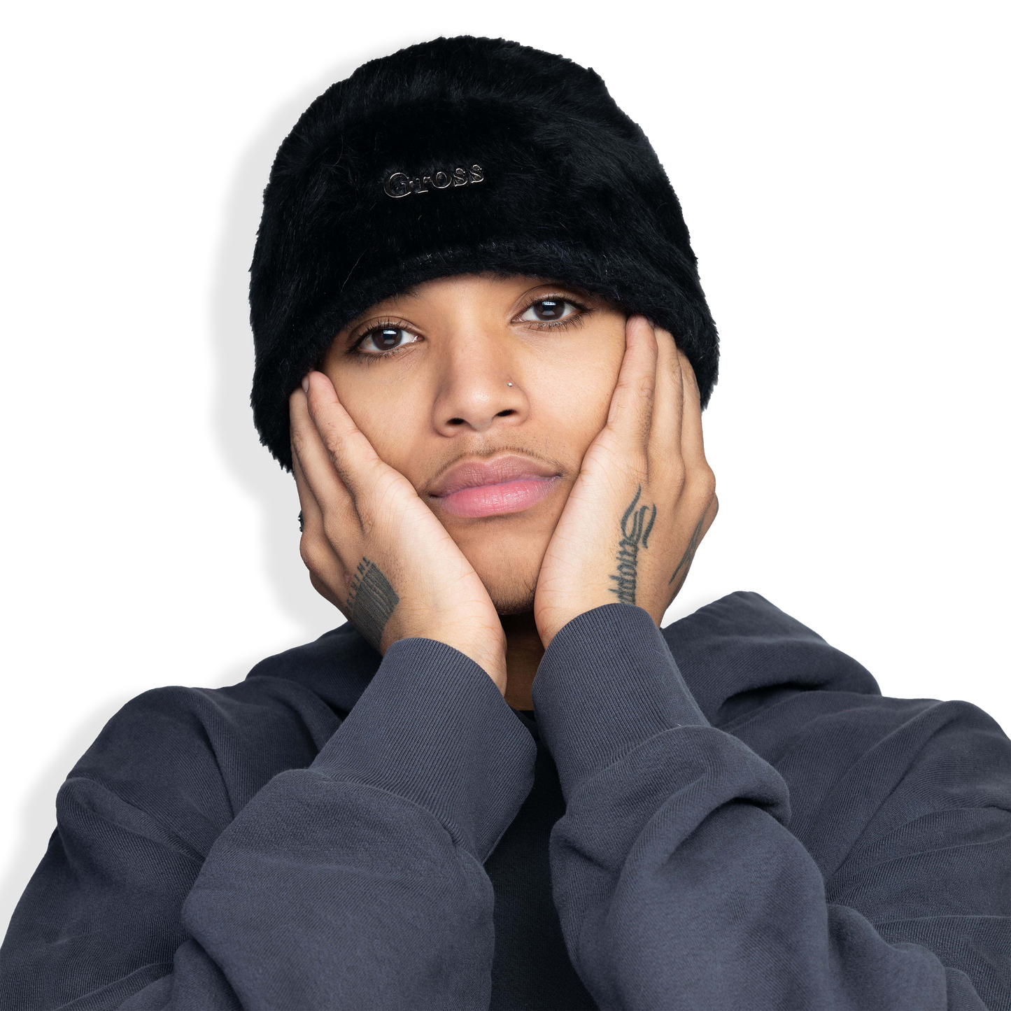 Gross™ Black Fur Beanie