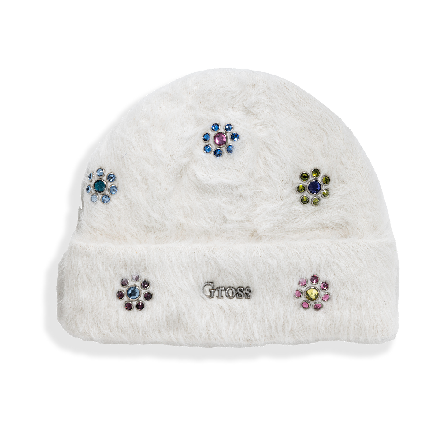 Gross™ Snow White Frozen Flower Fur Beanie