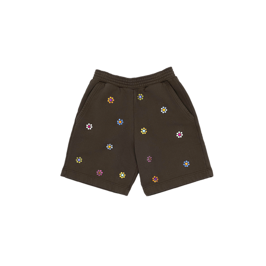 Gross™ Army Green Frozen Flowers Set Sweatshorts