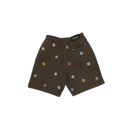 Gross™ Army Green Frozen Flowers Set Sweatshorts