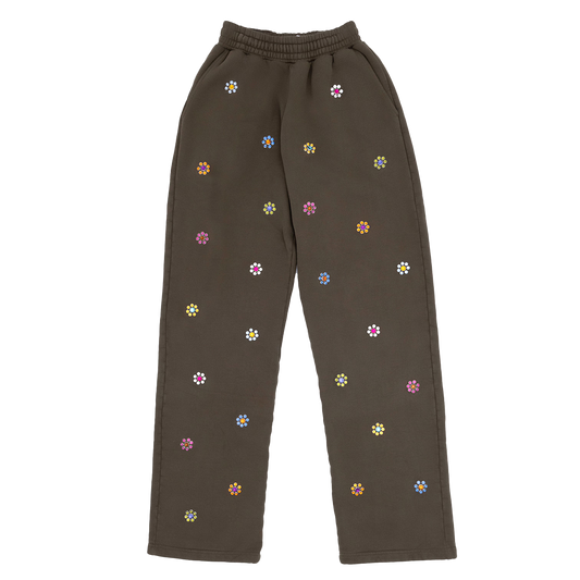 Gross™ Army Green Frozen Flowers Set Sweatpants