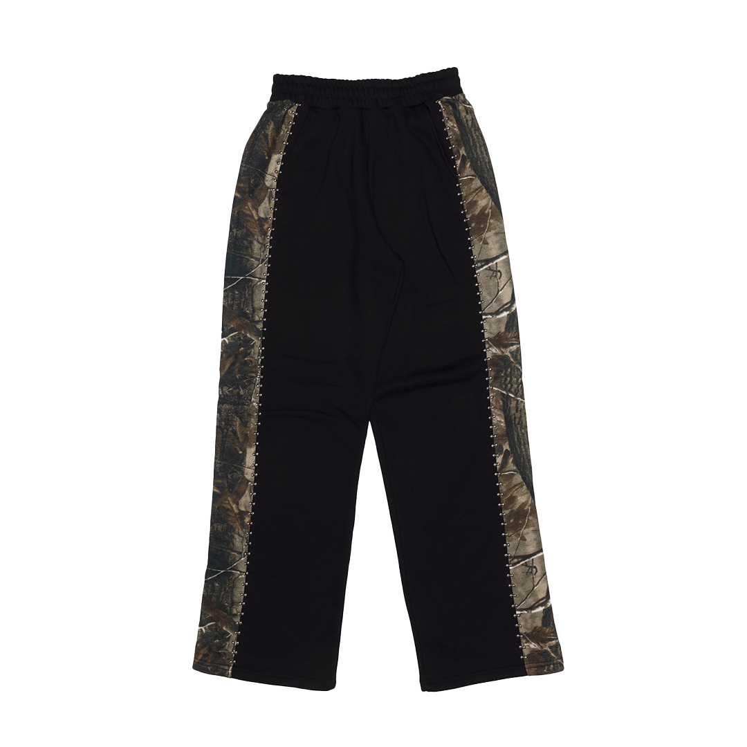 Gross™ Black Camo Studded Sweatpants