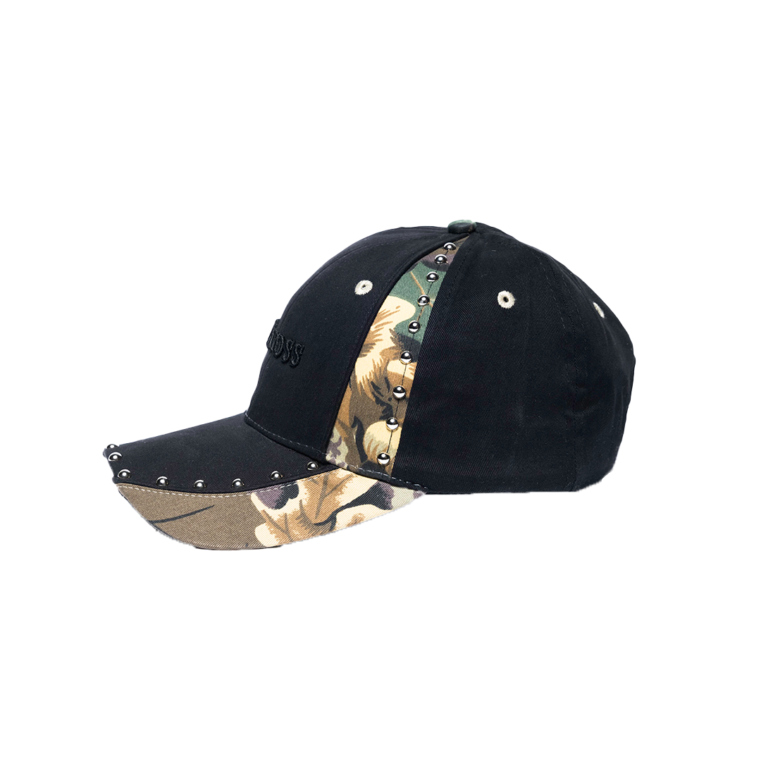 Gross™ Black Camo Studded Hat