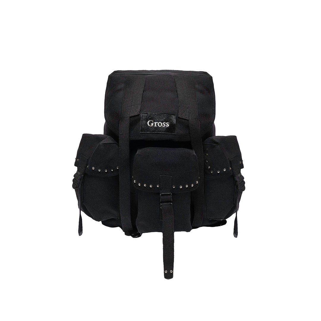big buddha studded mini backpack Gross™ Black Studded Backpack – Gross Garments