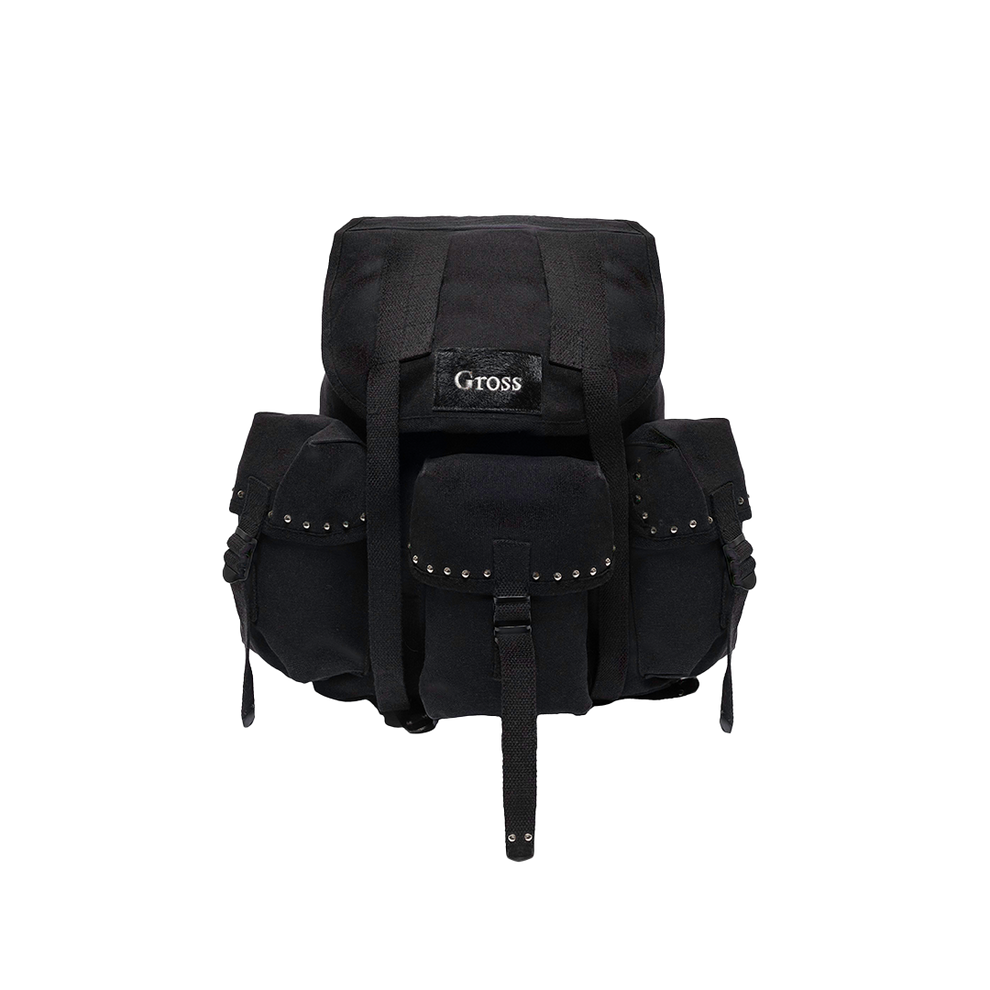 dasein faux leather round studded fashion backpack Gross™ Black Studded Backpack – Gross Garments