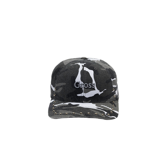 Gross™ Grayscale  Camo Studded Fitted Hat