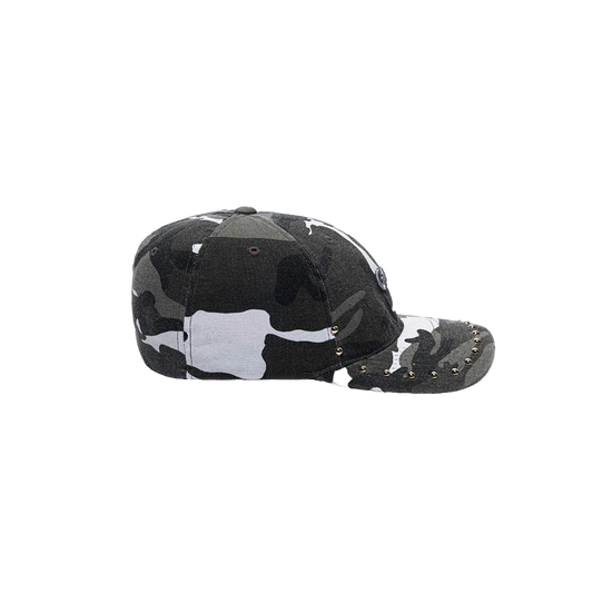 Gross™ Grayscale  Camo Studded Fitted Hat