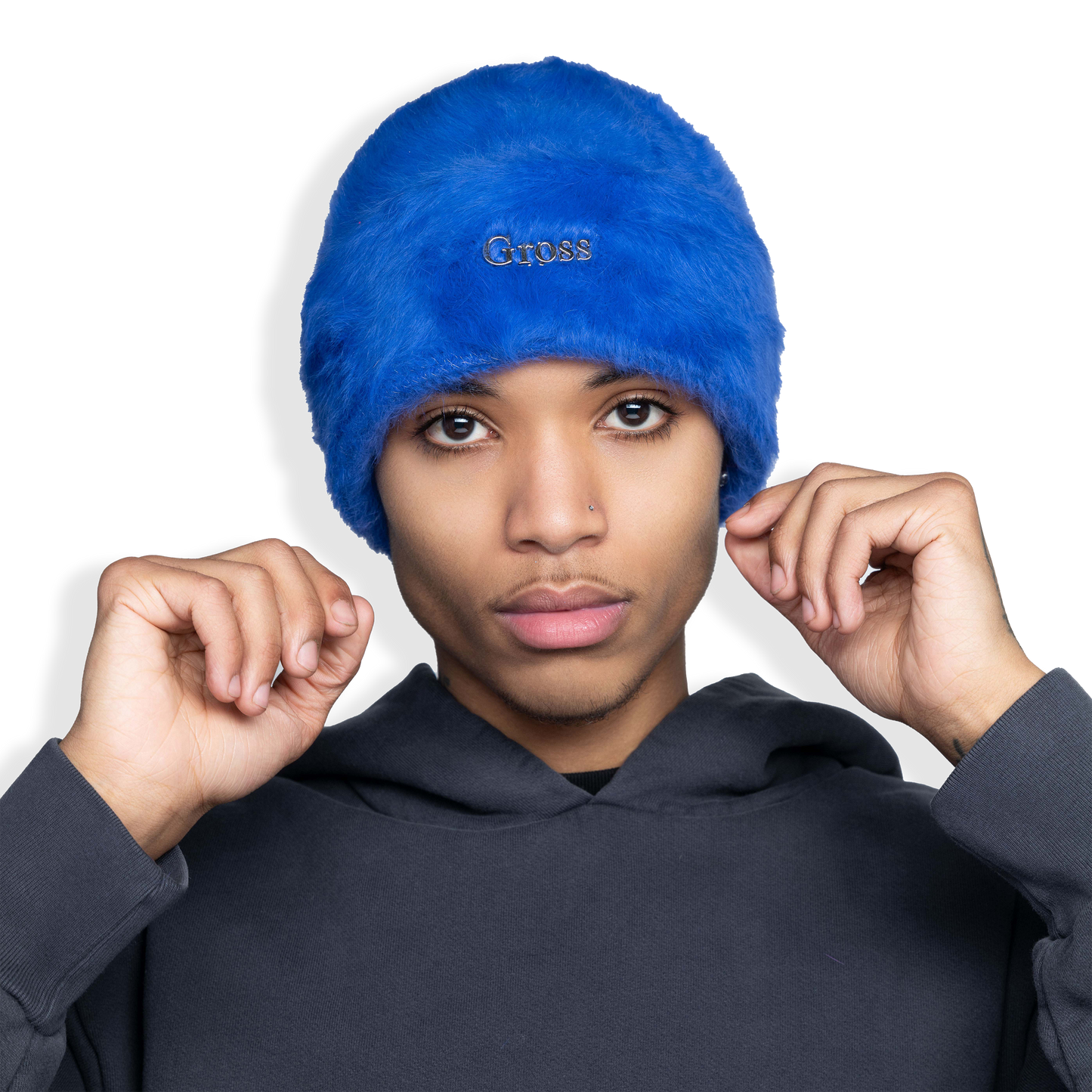 Gross™ Royal Blue Fur Beanie