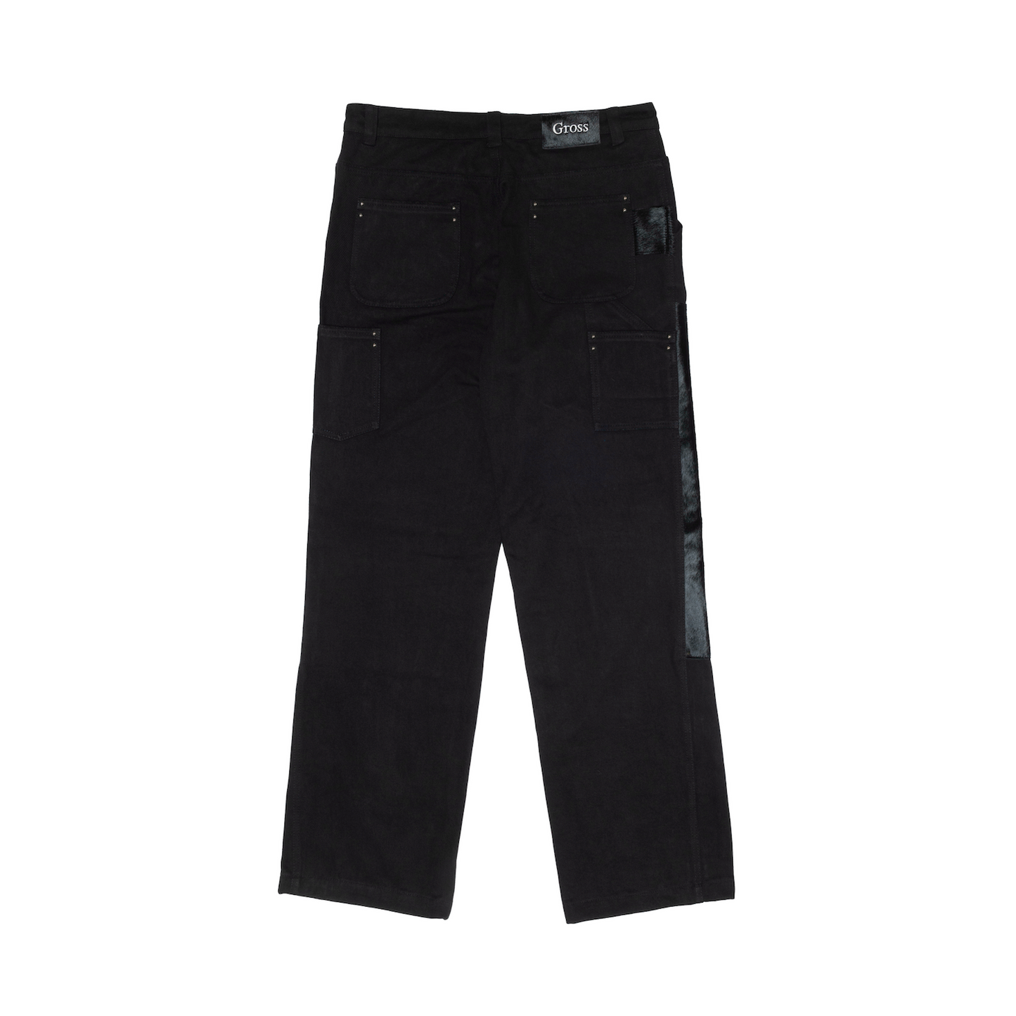 Gross™ Black Calf Hair Carpenter Pant