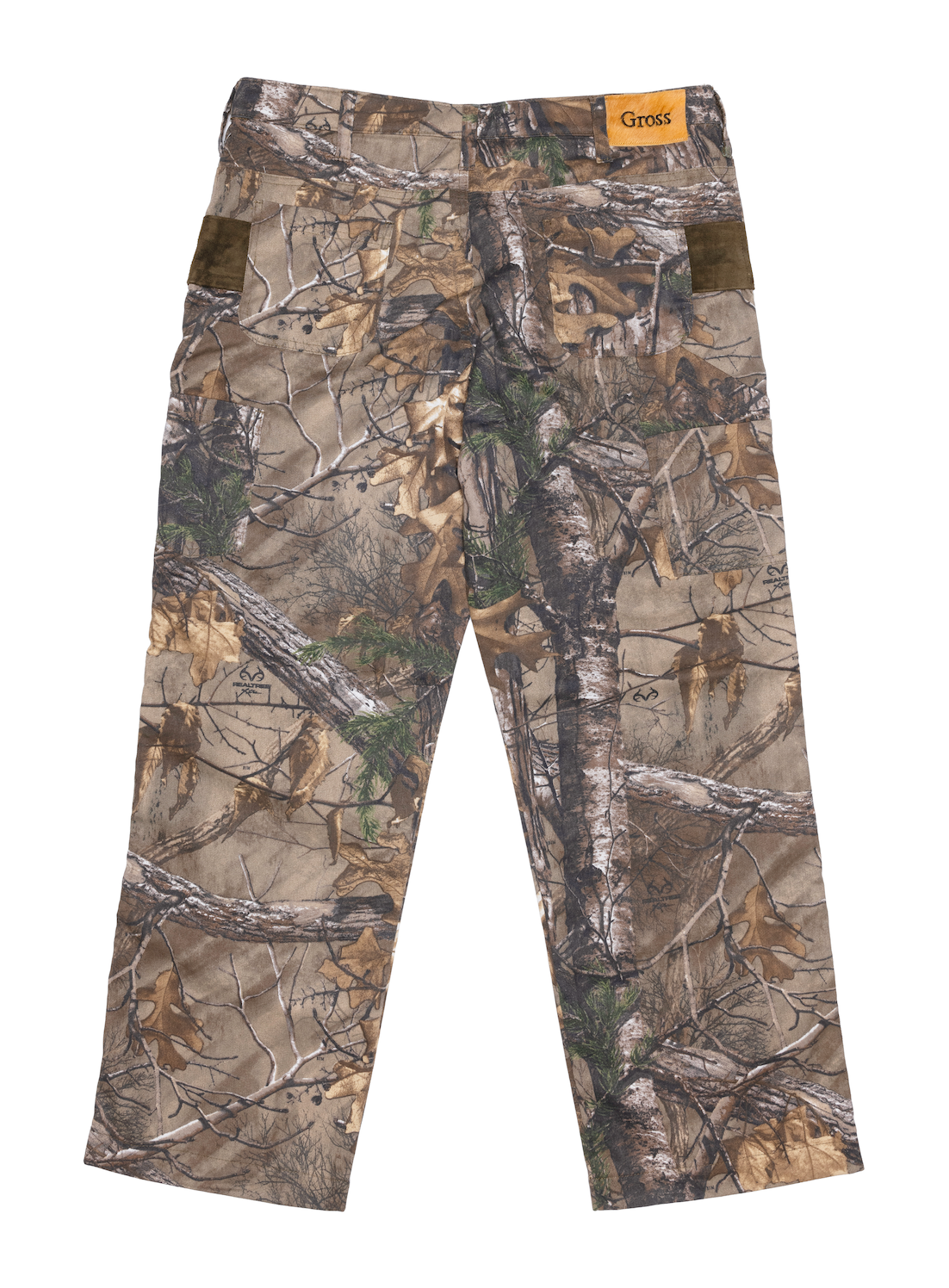 Gross™ Camo Army Green Suede Carpenter Pant