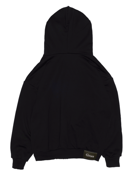 Gross™ Black Camo Studded Zip Up Hoodie